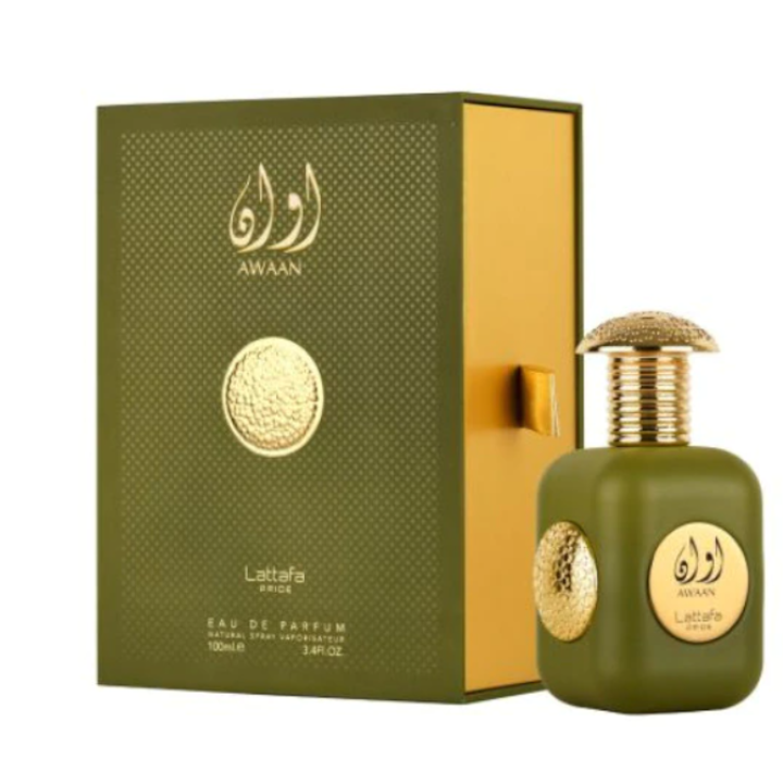 Apa de parfum Lattafa Pride Awaan Gold, Unisex, 100 ml