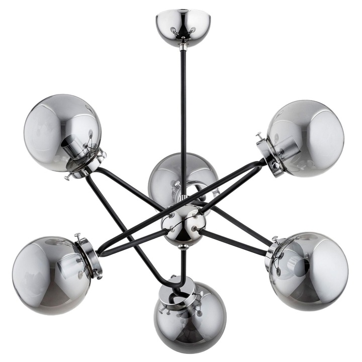 Полилей Galaxy, Alfa, метал, фасунга E14, сребрист