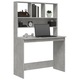 Birou cu rafturi vidaXL, gri beton, 102x45x148 cm, lemn compozit, 27.4 kg