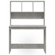 Birou cu rafturi vidaXL, gri beton, 102x45x148 cm, lemn compozit, 27.4 kg