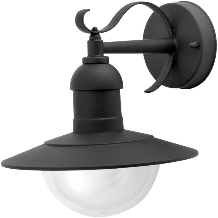 Avide kültéri fali lámpa, Imperial, 1 x E27, IP44, Fekete
