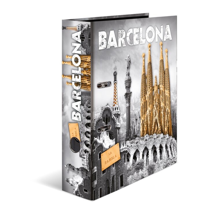 Herma iratrendező, Cities, A/4, 70 mm, Barcelona