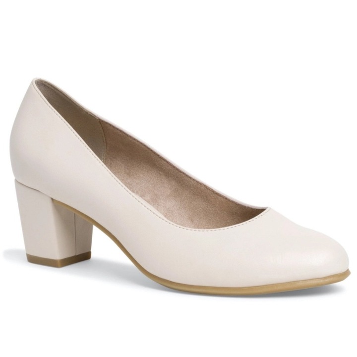 Jana Soft Line női körömcipő 22469-20-411 krém 06869 Méret 40