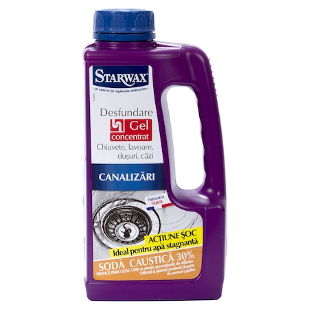 Desfundare Tevi Canalizare 18 Gel concentrat desfundare canalizari, pentru chiuveta, dus, cada ...