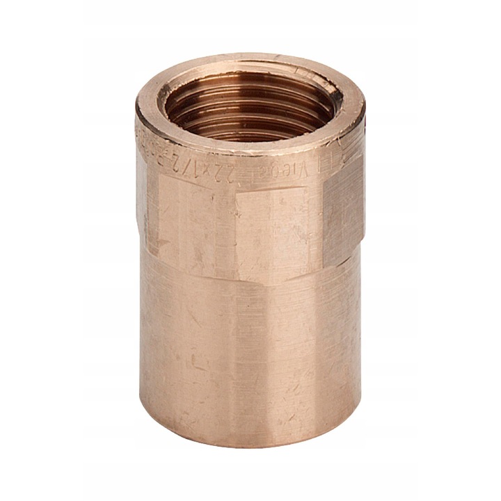 Niplu conector, Viega, Alama, 28 x 0.75 mm, Aramiu