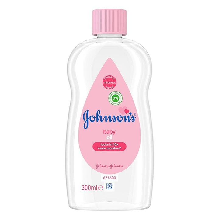 Set 2 x Ulei de Corp Johnson's Baby, 300 ml