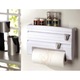 Dispenser De Bucatarie 4 In 1 EDAR, Pentru Folie Alimentara, Rola De Hartie, Folie De Aluminiu Si Alte Accesorii, Alb