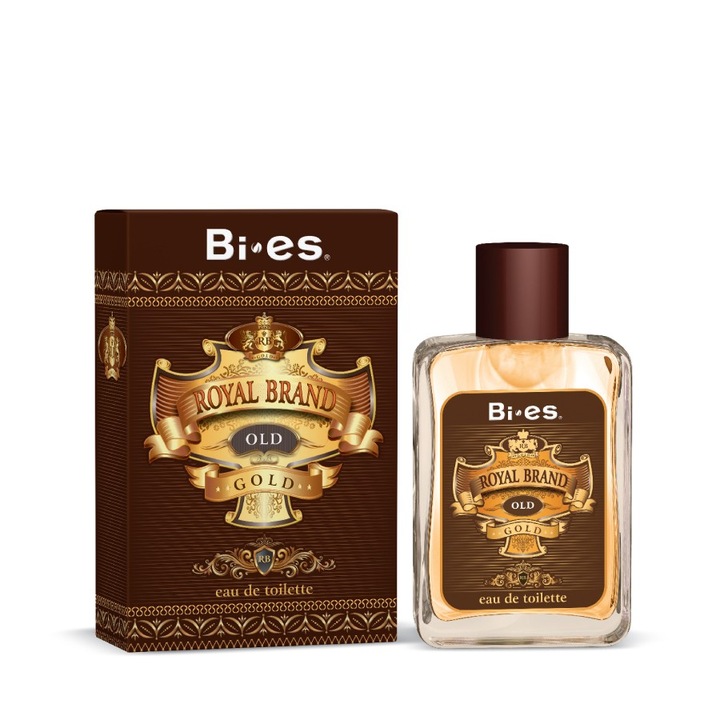 Eau de toilette férfiaknak, Bi-es, Royal Brand Gold, Woody, 100 ml