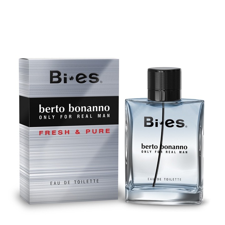 Тоалетна вода за мъже Bi-es, Berto Bonanno Fresh&Pure, Citrus/Floral, 100 ml