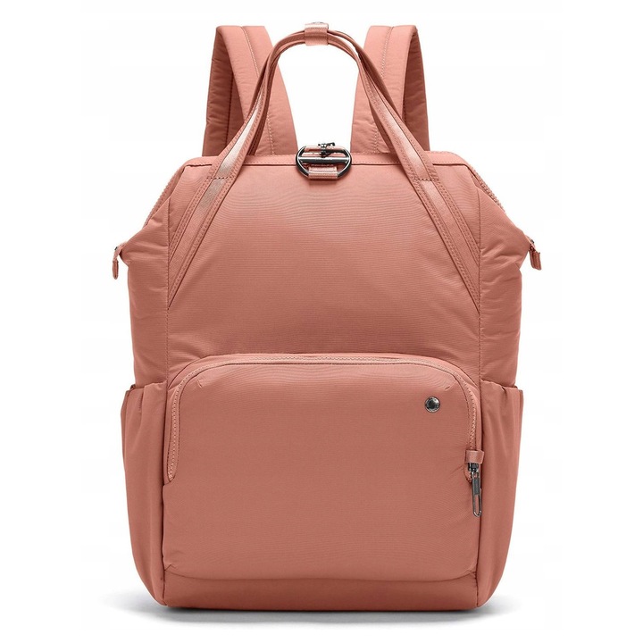 Rucsac antifurt pentru femei, Pacsafe Citysafe CX 17L, Econyl, Roz