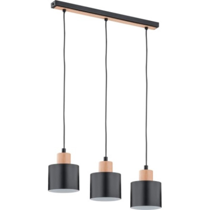 Полилей Ivo, Alfa, Метал, Цокъл E27, Черен