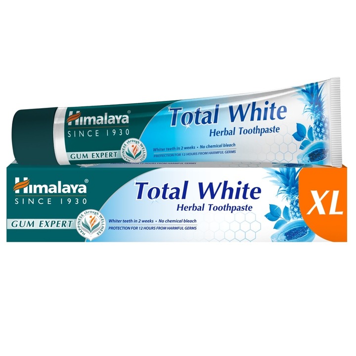 Fogkrém Gum Expert Herbal Whitening Total White XL, Himalaya, 100 g