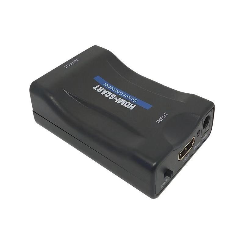 HDMI към Scart адаптер MorFansi, Full HD, Преобразувател hdmi цифров ...