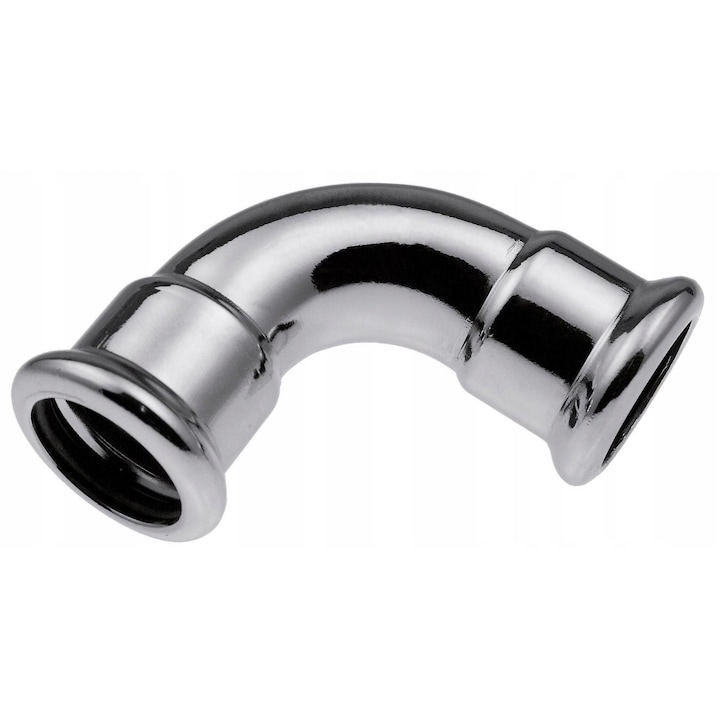 Cot presare, Kan, Otel, 90 grade, 15 mm, Argintiu