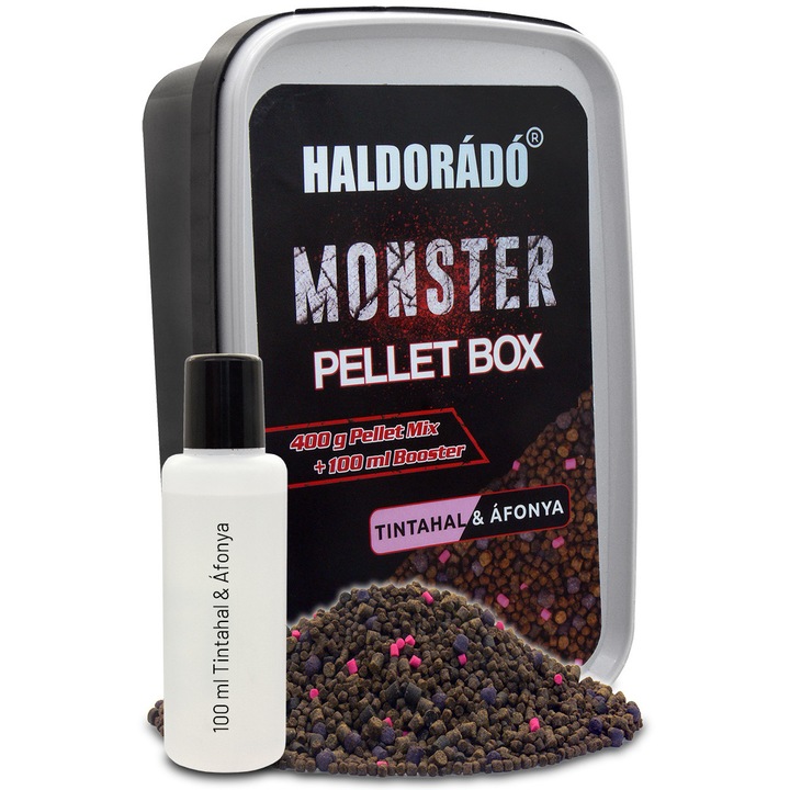 Pelete, Haldorado, Monster Pellet Box, 400g, Squid & Afine
