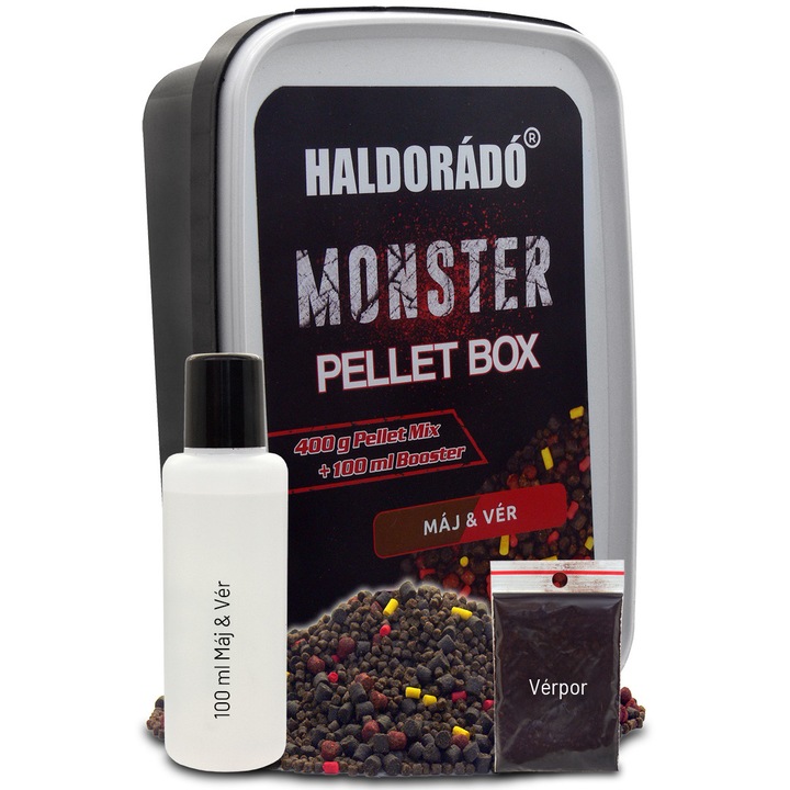Pelete, Haldorado, Monster Pellet Box, 400g, Ficat & Sange