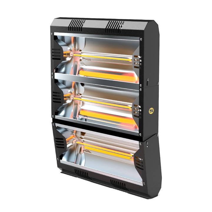 Incalzitor radiant electric pentru terasa MO-EL Hathor Black IR-A 3 x 2000 W