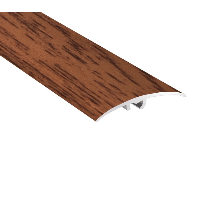 Profil trecere aluminiu, acelasi nivel, prindere ascunsa, Arbiton SM1-W11, 93 cm, Nuc american