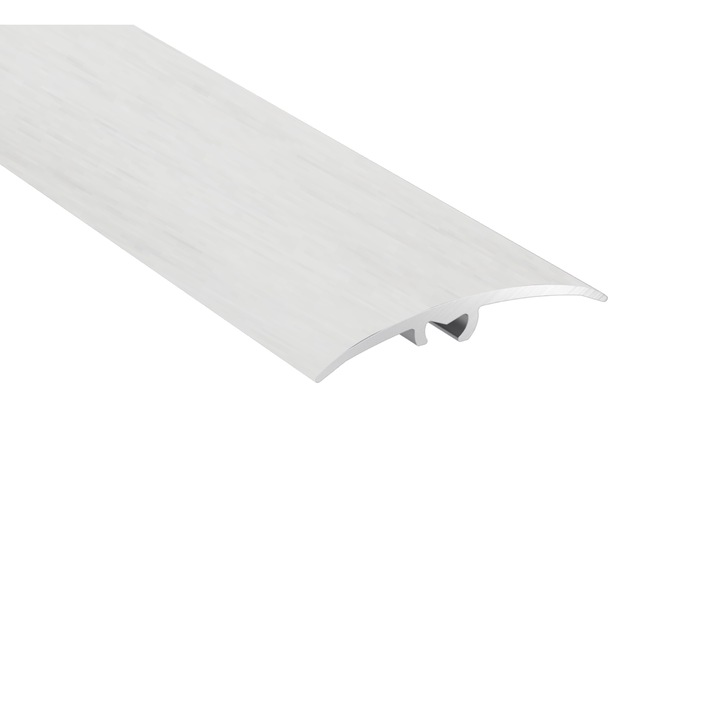 Profil trecere aluminiu, acelasi nivel, prindere ascunsa, Arbiton SM1-W1, 186 cm, Stejar alb