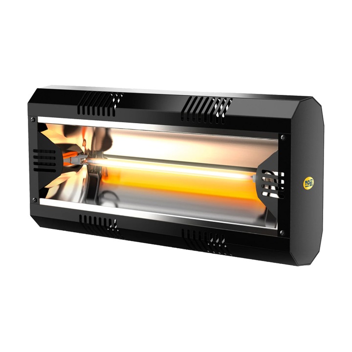 Incalzitor radiant electric MO-EL Hathor Black IR-A 2000 W
