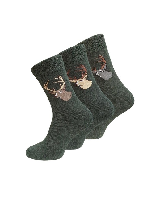 Set 3 perechi sosete, VCA, Bumbac/Poliester, Multicolor, 39/42EU