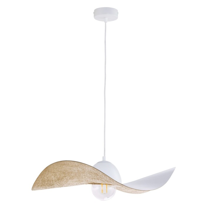 Полилей, Сигма, Композит, E27, Бяло/Злато