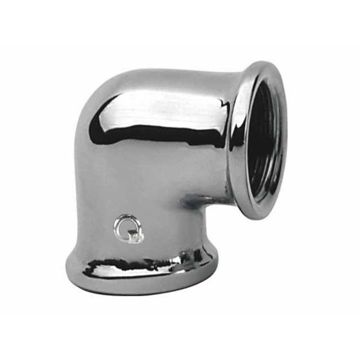 Gyémánt könyök, króm, szürke