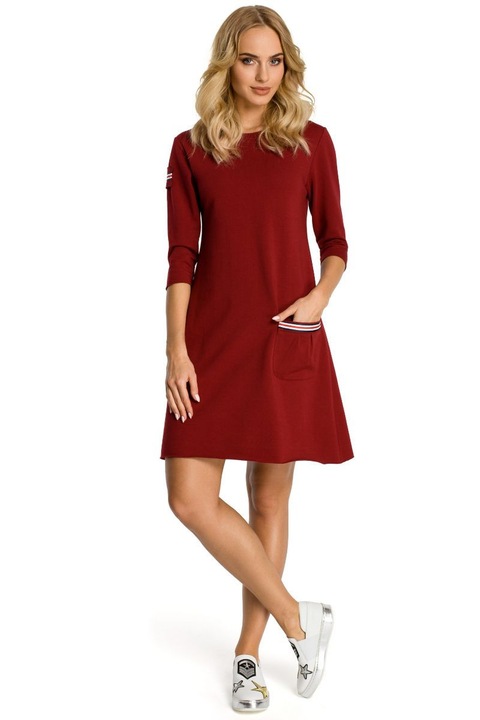 Made of Emotion Női mini ruha Erhard M343 sötét vörös