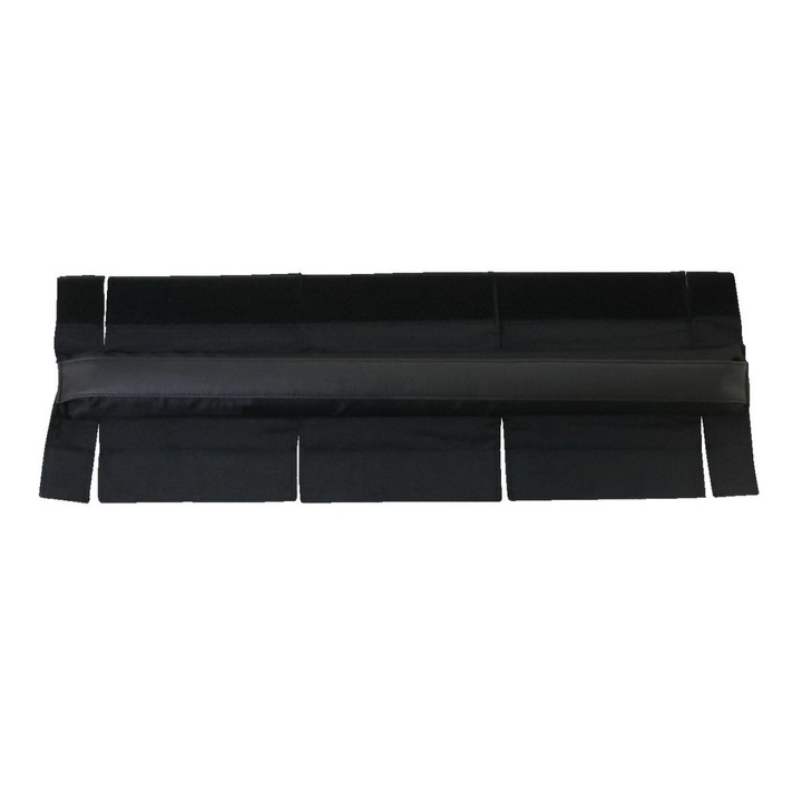 Set 2 accesorii de prindere universale pentru bare transversale, lungime 48 cm, culoare negru
