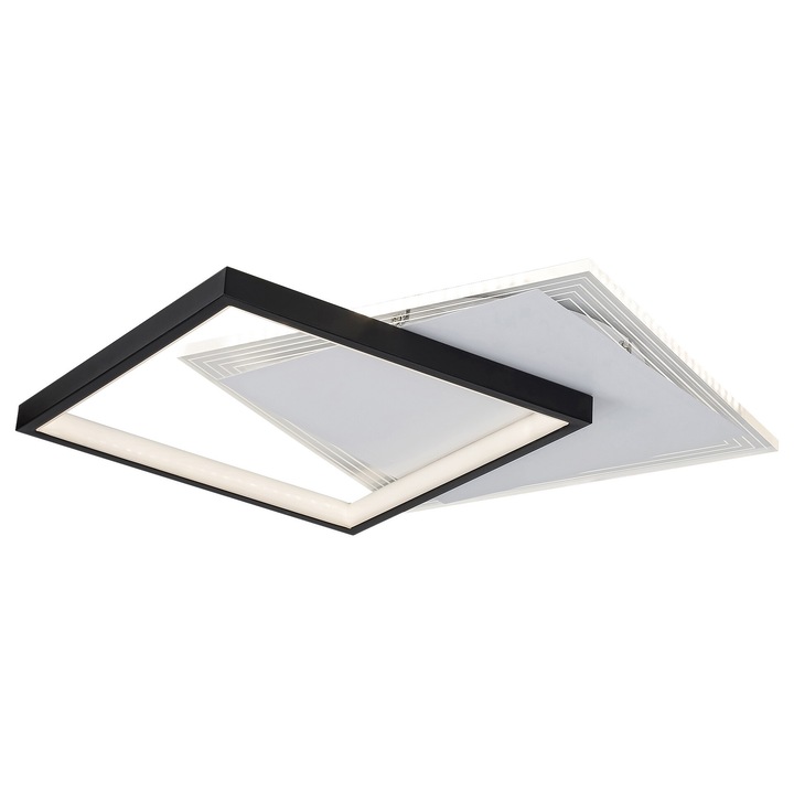 Плафон Rabalux Malcolm, LED 35W 4000К, Черен/Бял