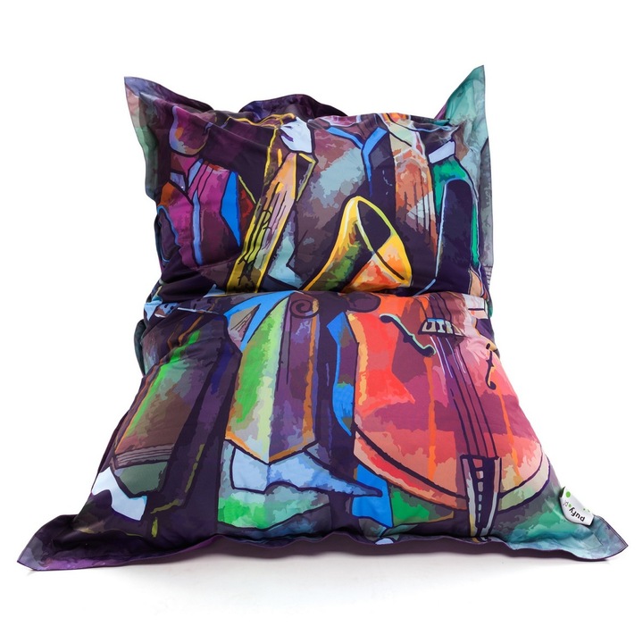 Babzsák fotel, Ecopuff, poliészter, többszínű 5D12