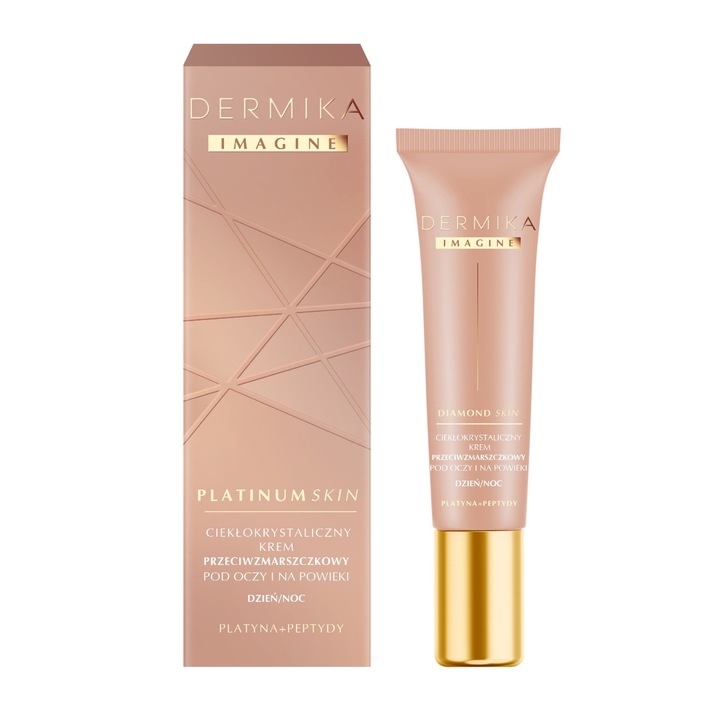 Image Platinum Skin szemkörnyékápoló krém, Dermika, Ránctalanító, Nappali/éjszakai, 15 ml