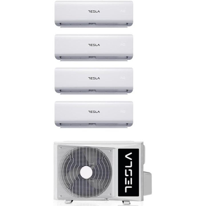 Sistem Aer Conditionat pentru 4 Incaperi, TESLA TGS-D36V99912W, 28000 BTU, A++/A+, Wi-Fi, Alb
