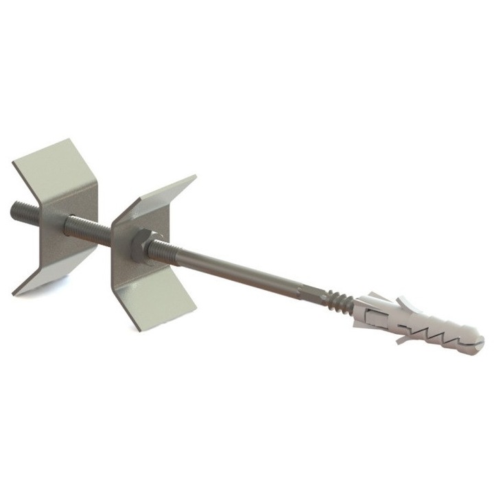 Clema radiator, Hydroland, Otel, 220 mm, Gri