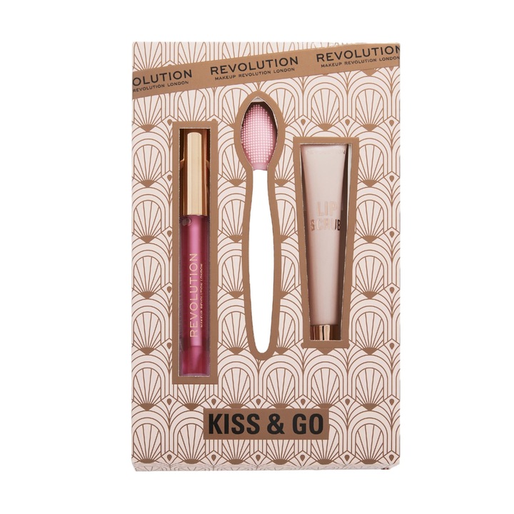 Set de ingrijire a buzelor, Makeup Revolution, Kiss & Go