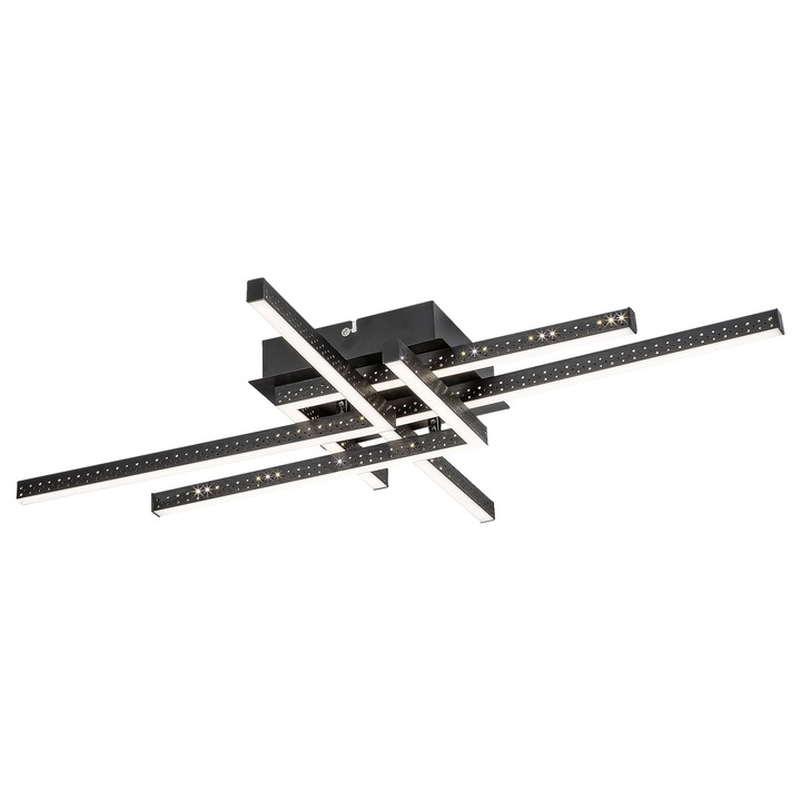 Плафон Rabalux Casimir, LED 35W 4000К, Черен/Бял