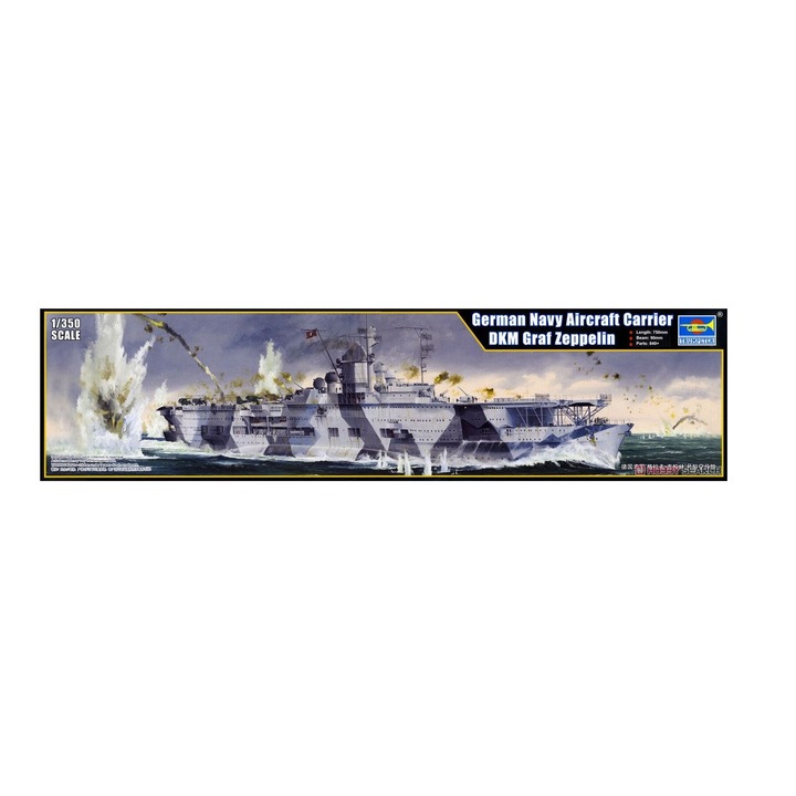 Kit de construit portavion DKM Graf Zeppelin, Scara 1:350, 14+