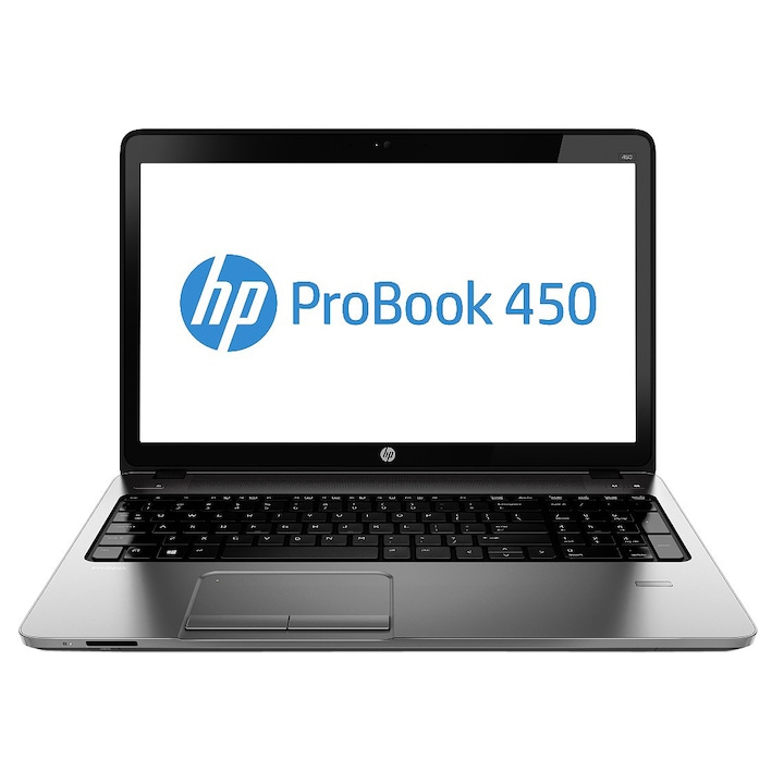 Laptop HP ProBook 450 cu procesor Intel® Core™ i3-3120M, 2.50GHz, 4GB, 500GB, AMD Radeon HD 8750M 1GB, Linux, Metallic Silver/Black