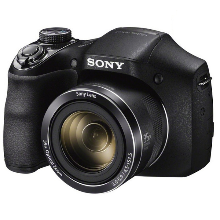Дигитален фотоапарат Sony DSC-H300, 20.1MP, Черен