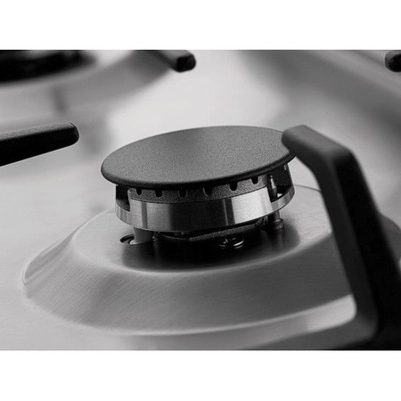 Plita incorporabila Hansa BHGI63112028, Gaz, 4 arzatoare, Arzator wok, Aprindere electrica, 60 cm, Inox