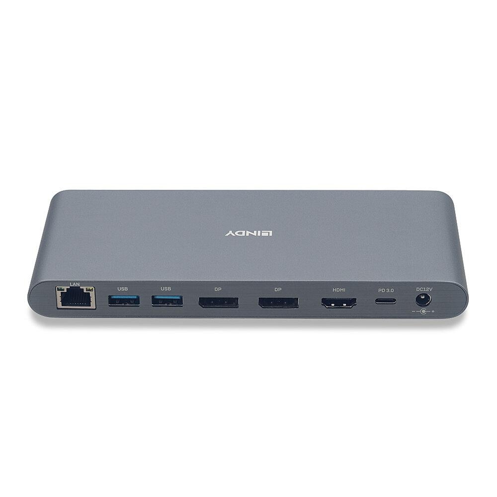 Докинг станция за лаптоп Lindy USB 3.2 Type C, 5k DP, PD 3.0 100W ...