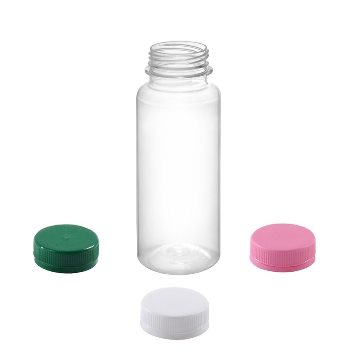 Sticla plastic 250ml rotunda cu capac 38mm