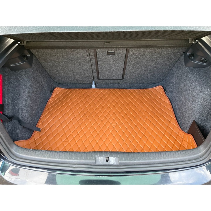 Еко кожена кора за багажник, VW Golf 5/6 Hatchback, коняк - eMAG.bg