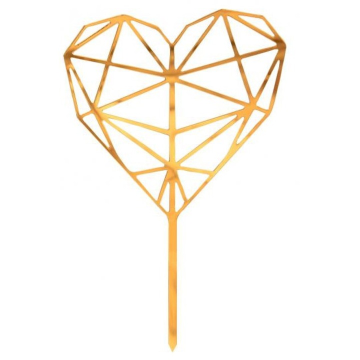 Decoratiune tort, Amscan, Hartie, Auriu