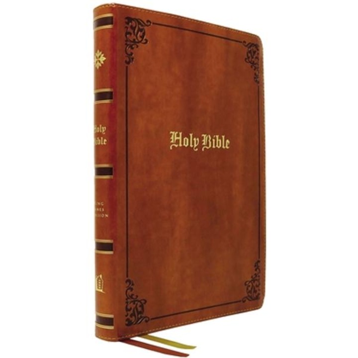 Kjv, Thinline Bible, Large Print, Vintage Series, Leathersoft, Tan, Red Letter, Comfort Print: Holy Bible, King James Version - Thomas Nelson