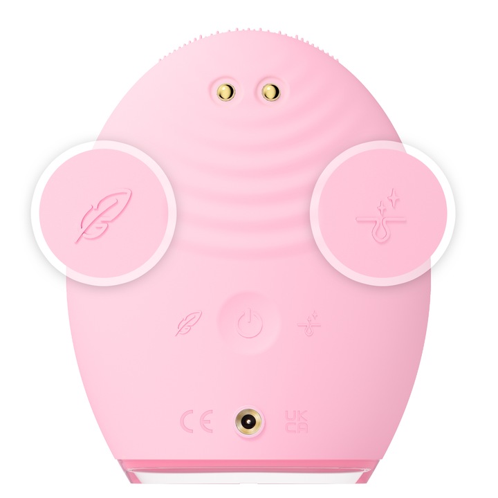 Dispozitiv de curatare LUNA™ 4 plus incalzit cu infrarosu apropiat si lumina rosie cu LED, cu masaj de tonifiere cu microcurent pentru pielea normala