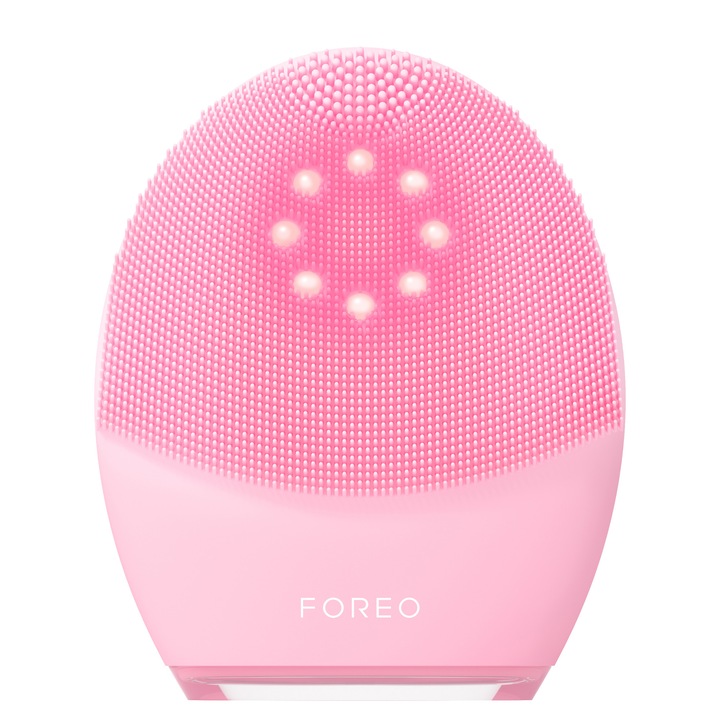 Dispozitiv de curatare LUNA™ 4 plus incalzit cu infrarosu apropiat si lumina rosie cu LED, cu masaj de tonifiere cu microcurent pentru pielea normala