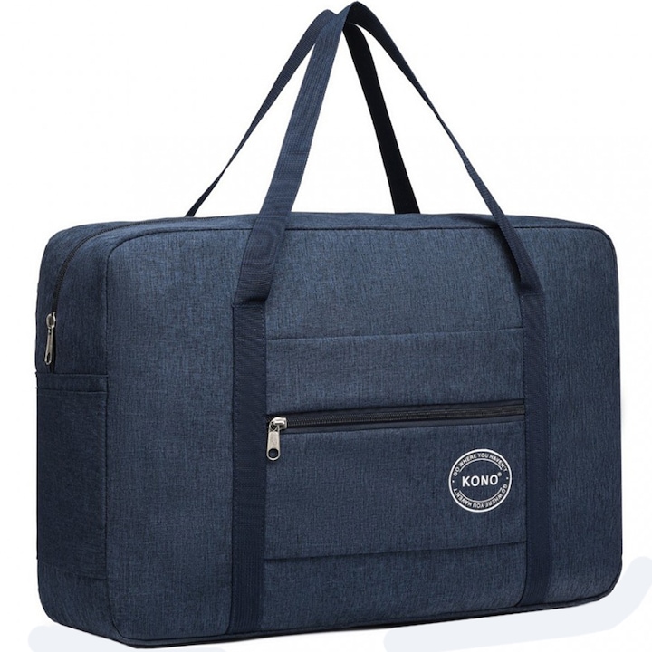 Geanta pentru calatorie, standart pentru bagaj de mana, Kono EQ2256NY Albastru