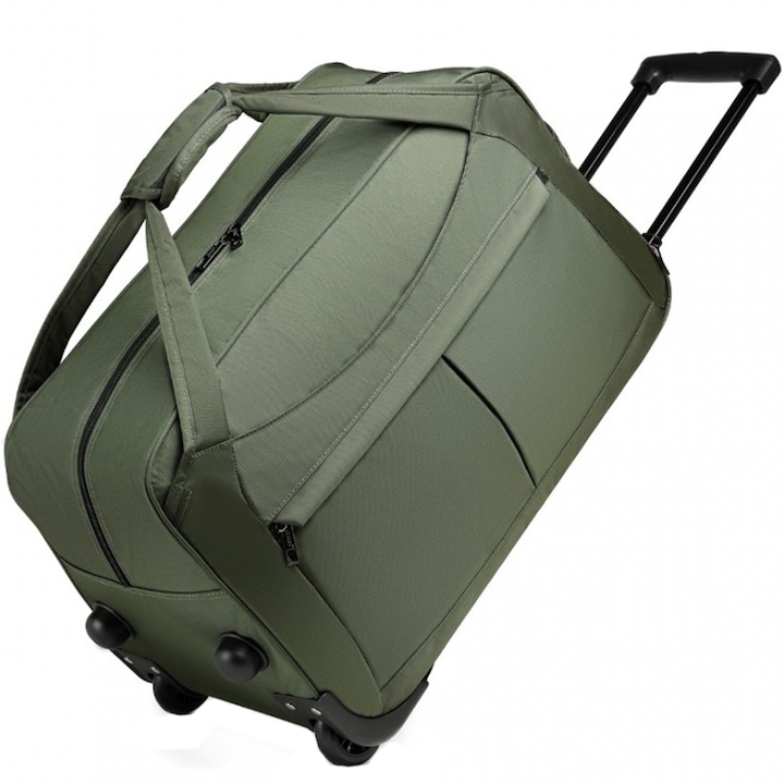 Чанта за куфар KONO EQ2235GN, Сгъваема, Полиестер, Зелен