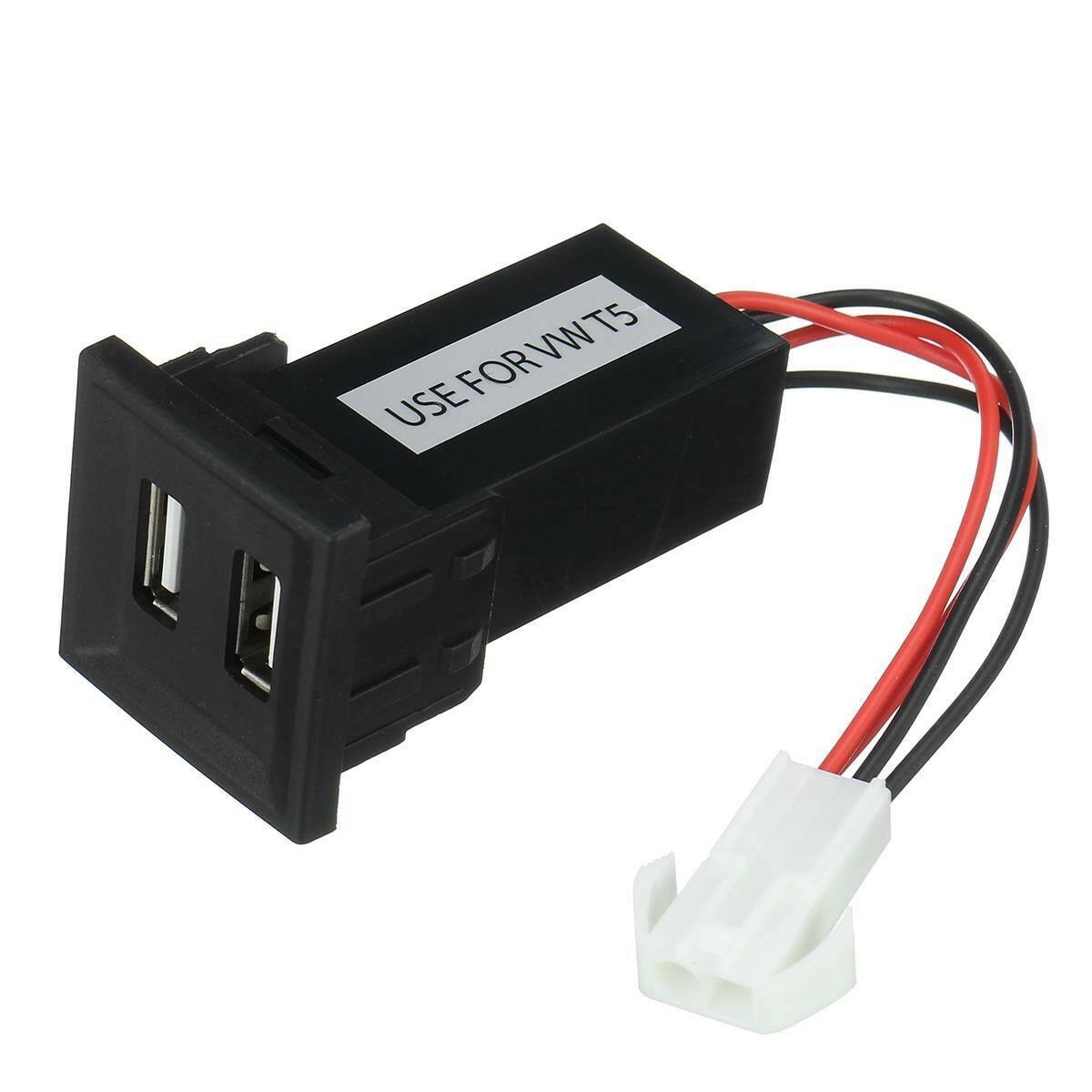 Auto Charger For Volkswagen Transporter T5 2003-2009 Dual USB
